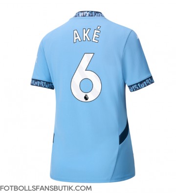 Manchester City Nathan Ake #6 Replika Hemmatröja Damer 2024-25 Kortärmad